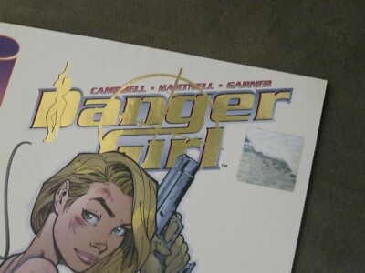 Image Comics Danger Girl Preview Comic Gold Foil w/COA Signed by