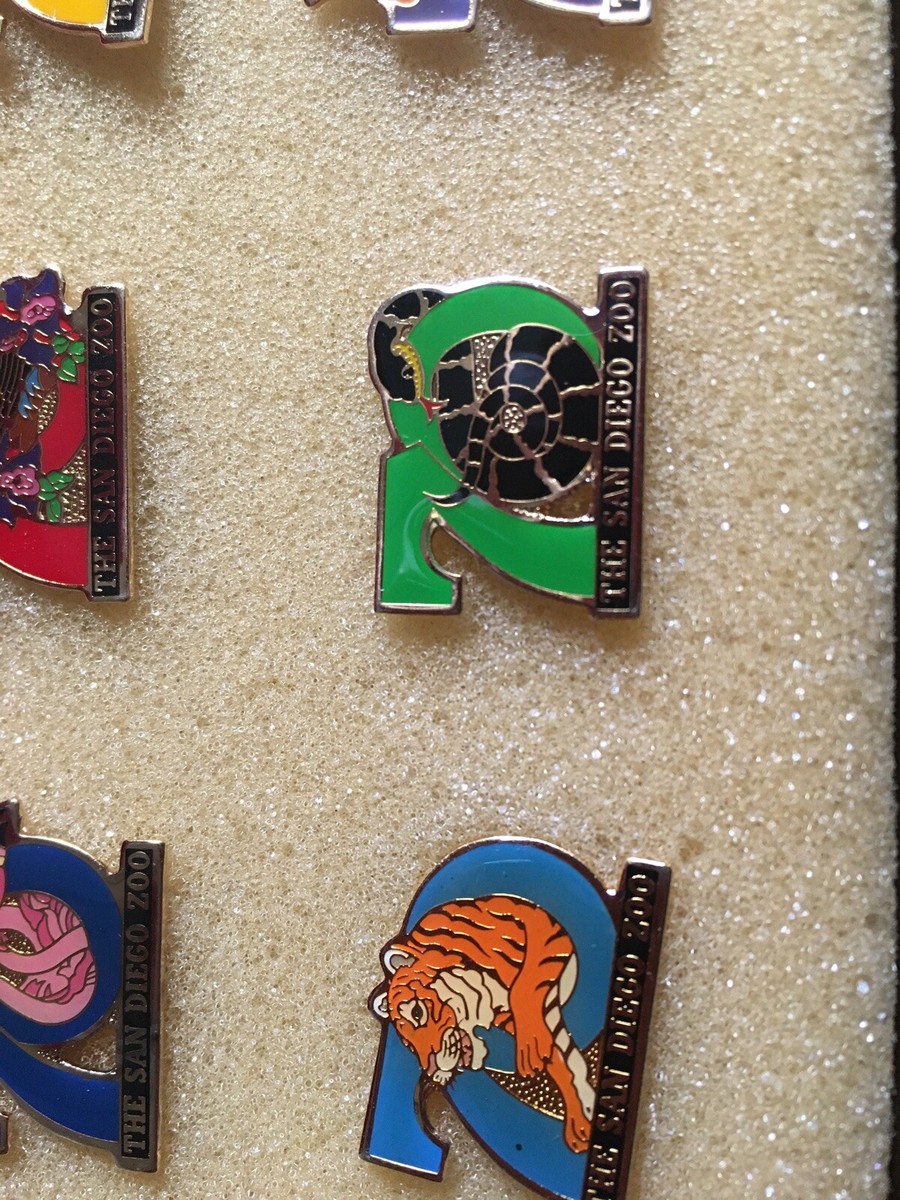 Vintage San Diego Zoo 70th Anniversary Pin Set (6) | eBay
