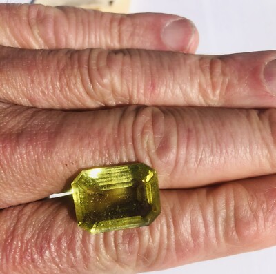 19.4 Ct Natural Chrysolite Peridot - From Old Collection 'rare size' | eBay