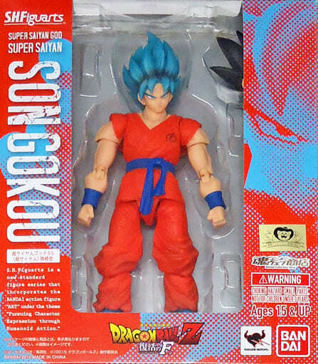 Boneco Dragon Ball Super Goku Super Sayajin God - Bandai - Bandai