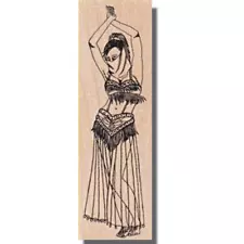 Mounted Stamp, Exotic Belly Dancer, Lady,Woman,Dance,Dancing,Costume,People,Sexy