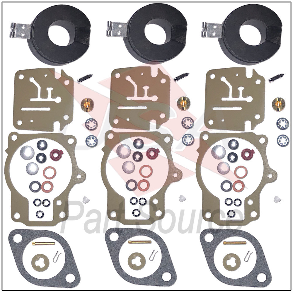3x 396701 Carb Repair Rebuild Kits W/ Floats Fits 30hp Johnson Evinrude Outboard eBay