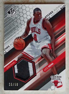 SP AUTHENTIC 2004-05 AUTHENTIC PATCHES LUOL DENG RC ROOKIE PATCH 16/50