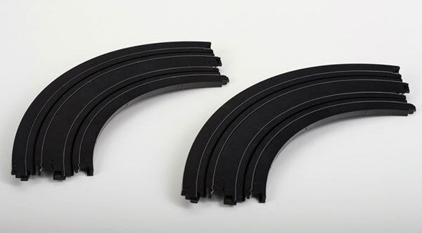 AFX Curve Track 9" Radius 1/4 Circle Slot Car Track Sections (2) AFX Curve Track 9" Radius 1/4 Circle Slot Car Track Sections (2)