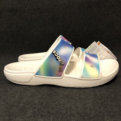 Classic Crocs Sandals Mens Size 11 Solarized Tie Dye Two 