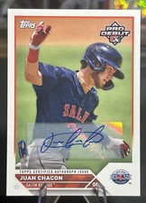 2023 Topps Pro Debut - Juan Chacon - #PD-31 Base Card Auto RED SOX
