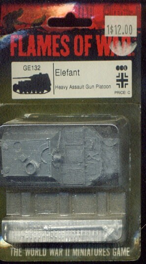 Elefant HEAVY Assault gun 15mm German GE132 Flames of War Ferdinand Kursk
