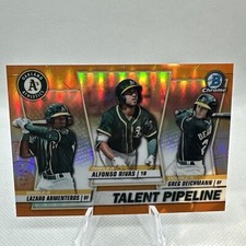 2020 Bowman Chrome Orange Refractor /25 Talent Pipeline #TP-Oak