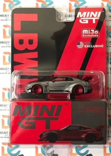CHASE CAR - MINI GT 191 LB WORKS Nissan 35GT-RR (R35) Lava