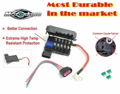 For VW Beetle Bora Jetta Golf MK4 Hi Temp Fuse Box w/Cable Wire Connector FB02