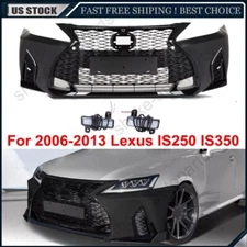 For 2006-2012 2013 Lexus IS250 IS350 to 21+ F-Sport Front Bumper Grille Set