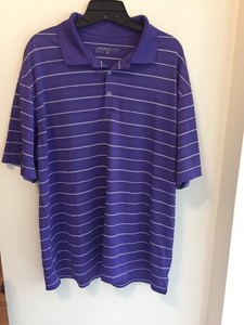 purple dri fit polo