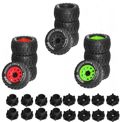 128mm Felgen& Radnaben Monster Truck 12/14mm Hex für 1/10 RC ARRMA TRAXXAS（4St.）