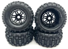 Fits Traxxas 89086-4 1/10 Wide-MAXX -Wheels/Tires (Factory Glued Assembled set 4