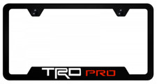 Toyota Trd Pro Logo Polycarbonate Notched License Plate Frame Official Licensed