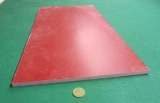 GPO3 Electrical Red Fiberglass Sheet 3/8" Thick x 12.0" Wide x 24.0" Long