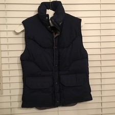 Vintage Jansport Down Italian Quilted Vest Streakfree Nylon Size M 80s 90s