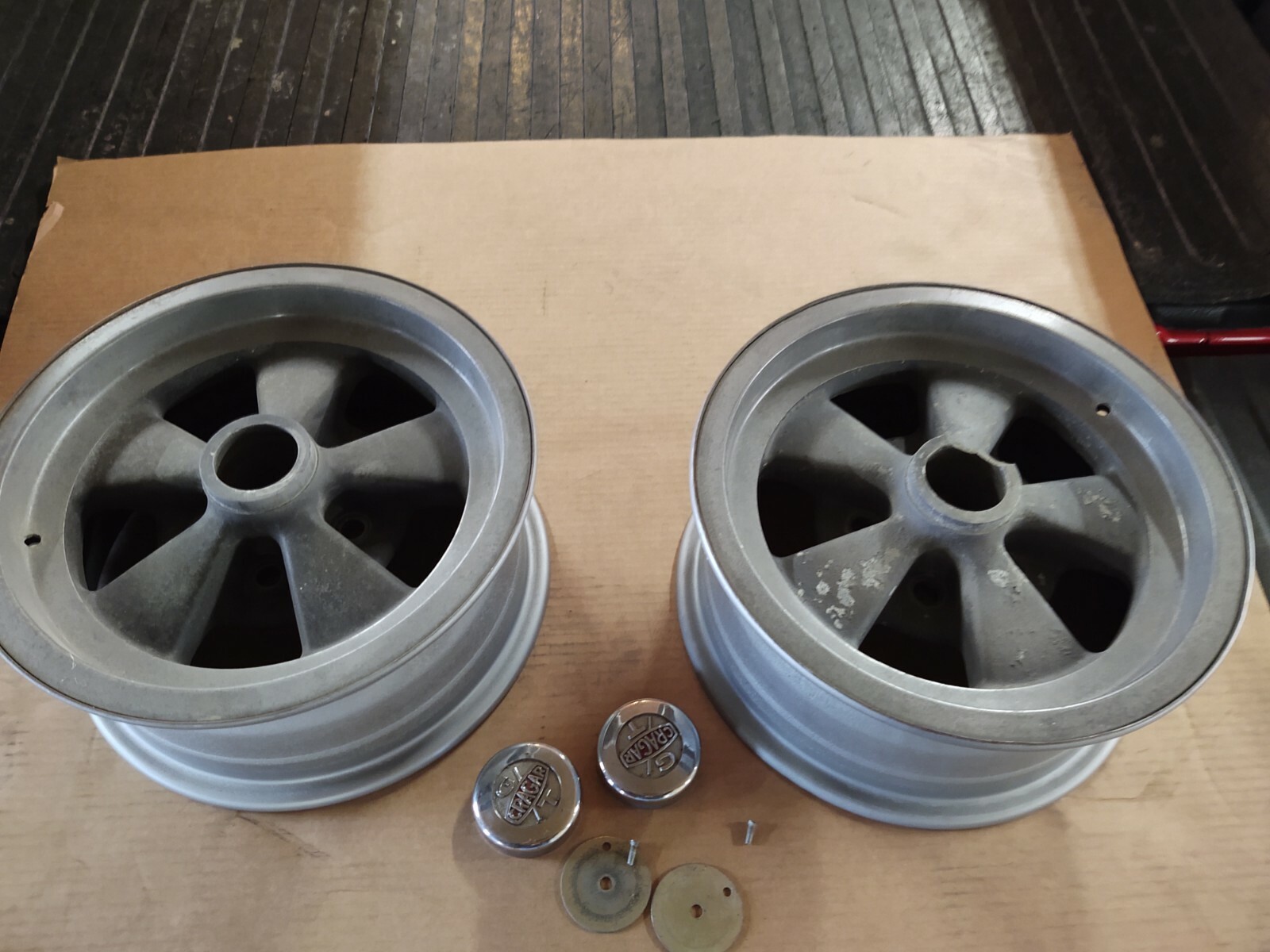 VINTAGE CRAGAR GT ALUMINUM WHEELS FORD 14 x 6 MUSTANG FAIRLANE FALCON ...
