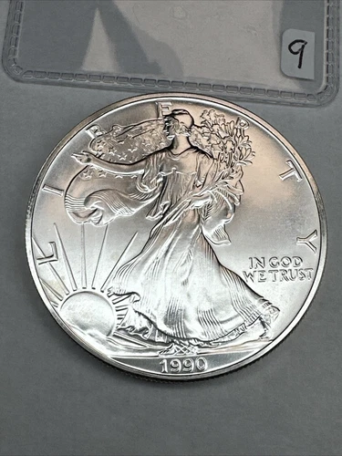 1990 American Silver Eagle BU 1 Oz US $1 Dollar U.S. Mint Brilliant Uncirculated