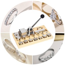 Making Jewelry Ring Bender Tool Hand Crank Ring Bracelet Press Bending Machine