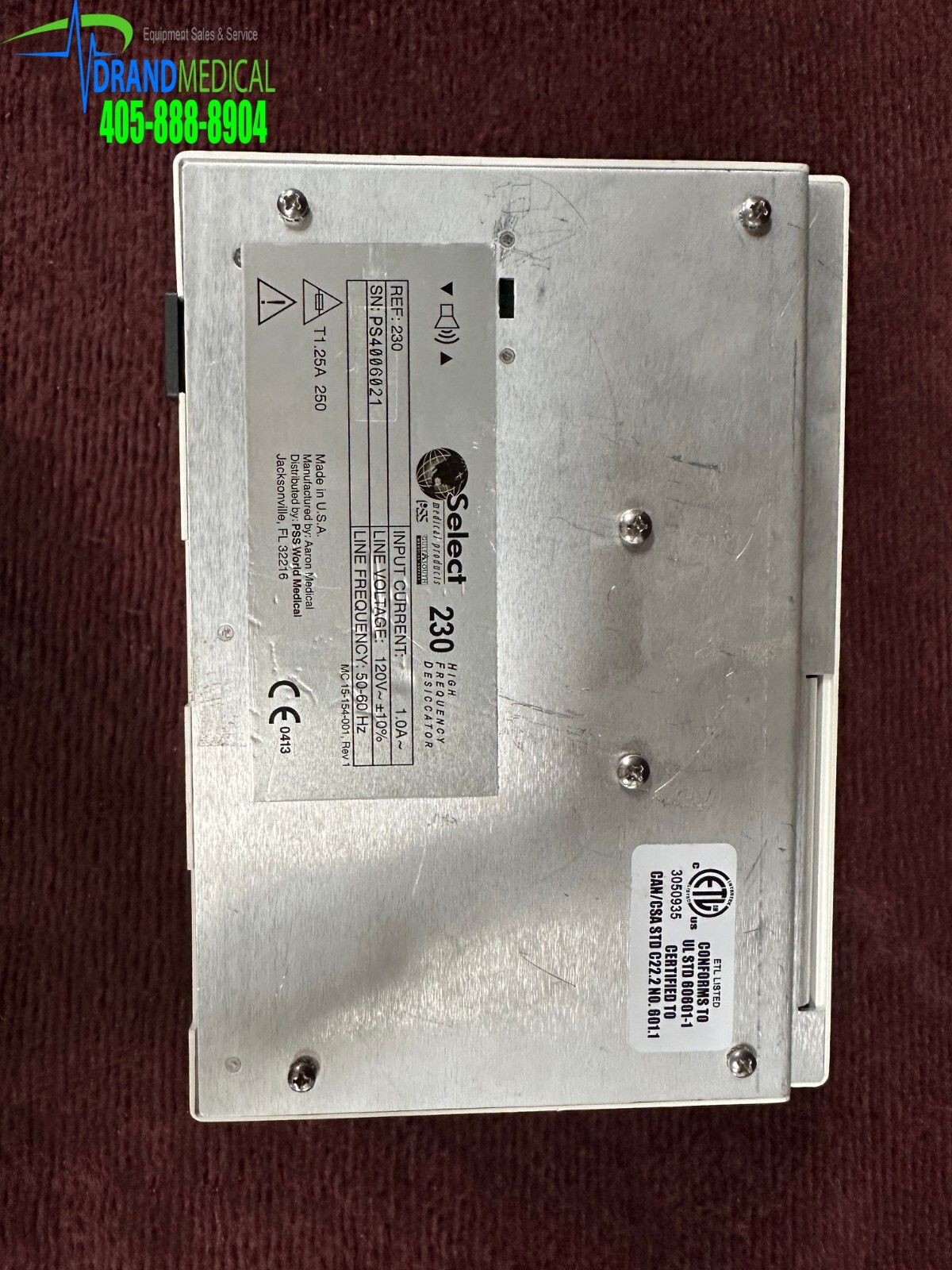 Aaron PSS Select 230 High Frequency Desiccator eBay