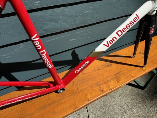 Van Dessel Campitello Road Race Bike Frameset 56cm Carbon Aluminum Lightweight - Picture 2 of 13