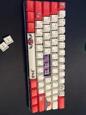 Modded GMMK Conpact with lubed Akko Lavender switches and Gateron Milky Yellow