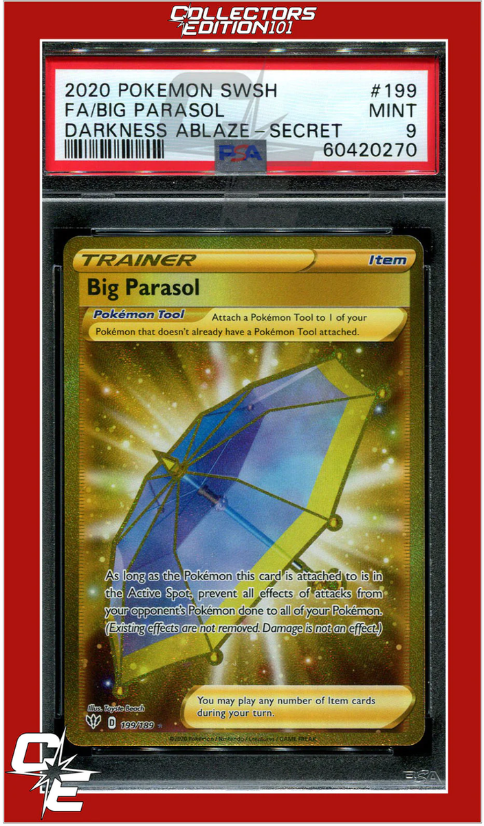 Darkness Ablaze 199 Full Art Big Parasol Secret PSA 9 | eBay