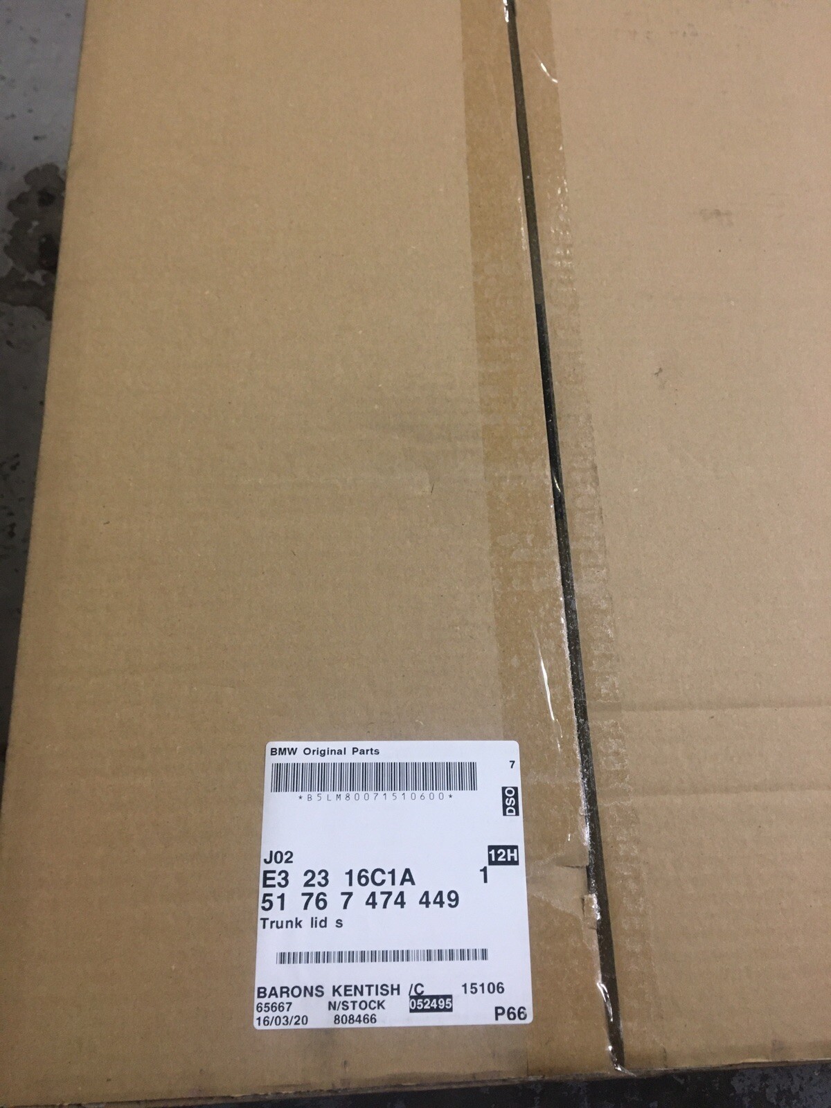 BMW X1 Series F48 Trunk Lid Sealing 51767474449 for sale online | eBay 