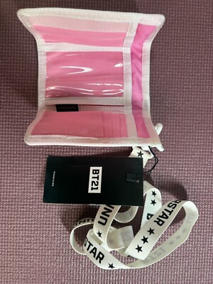 BTS BT21 Official Folding Wallet with Neck strap( Cooky ) | eBay