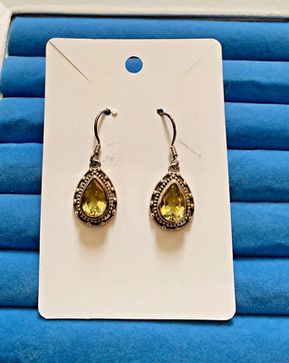 Artisan Crafted Ouro Verde Quartz Earrings in Sterling Silver 5.75 ctw