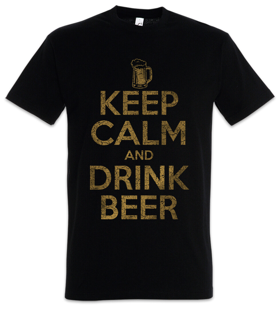 ALTRA Maglietta Keep Calm And Drink Birra Birrificio Birrificio Alcol Festa Ubriaco