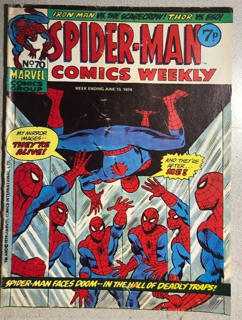 SPIDER-MAN COMICS WEEKLY #70 (1974) Marvel UK Black Widow
