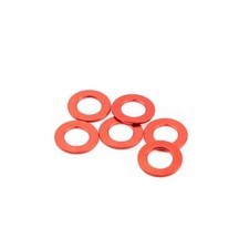 Tone Ninja TuneHues TH-200  Tuner Post Washers, Red, set of 6