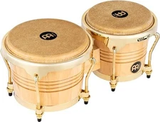 Meinl Percussion WB200NT-G Rubber Wood Natural Finish Bongos with Hand Selected