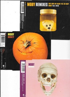 3 x MOBY - why does my heart feel so bad REMIXES + bodyrock + honey  -  CDs