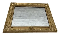 Rococo Gold Gilt Syroco Baroque style mirror 23x26 Ornate MCM Decor