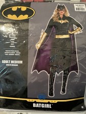 Batgirl Women s Costume NWT Size Medium DCComics-Bodysuit Cape Gloves Belt Mask