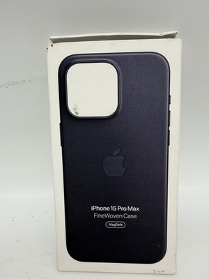 Apple FineWoven Case with MagSafe For iPhone 15 Pro Max - Black