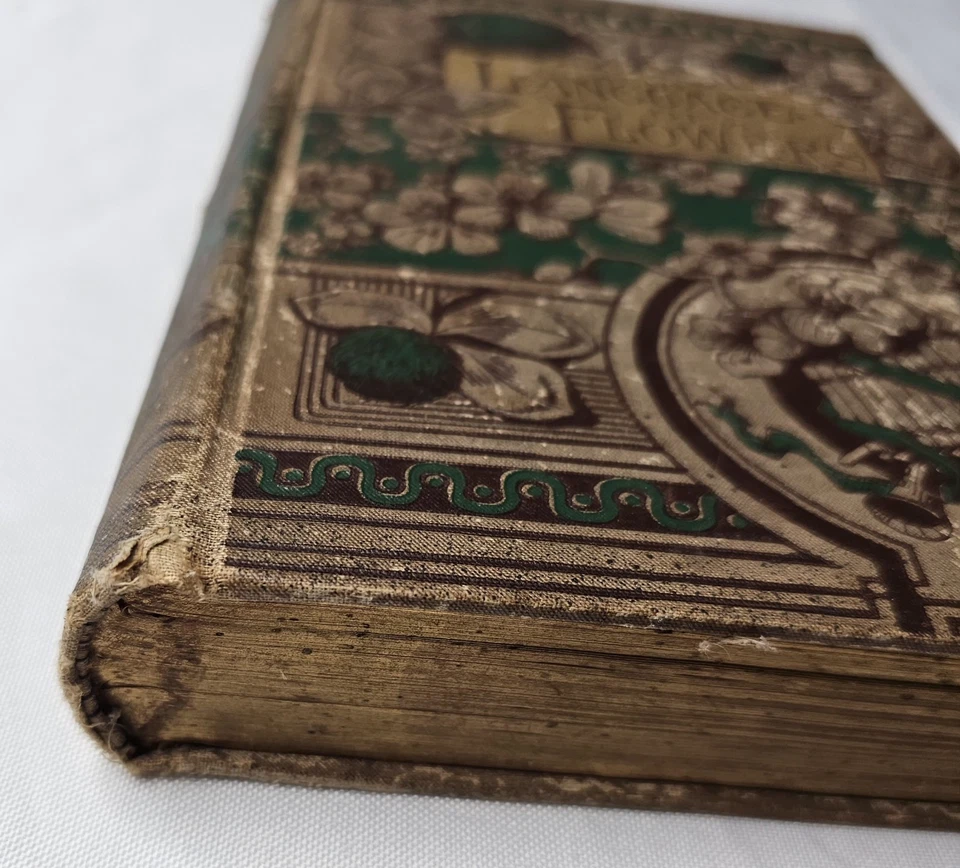 Antique Language of Flowers Book Donohue & Henneberry Victorian Floral Poetry - Image 4 of 4