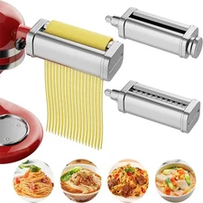 Pasta Maker Spaghetti Roller Vertical Stand Mixer Attachment Set For KitchenAid