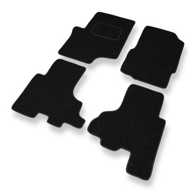 Fußmatten Nadelfilz für Chevrolet TrailBlazer II (2002-2009) Automatten Schwarze