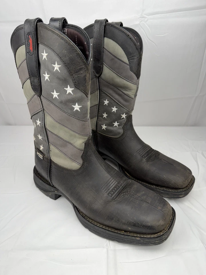 Bota Western Rebel by Durango Bandera Negra Desteñida 11 M Foto 4 de 4