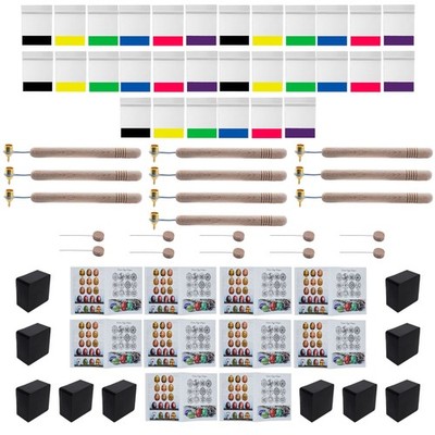10 x Beeswax, 30 x Dyes, 10 x Wires, 10 x Instructions Easter Egg Decorating Kit