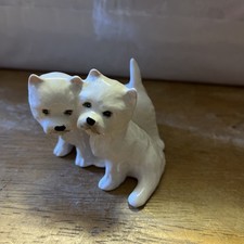 VINTAGE BESWICK WEST HIGHLAND WHITE TERRIERS SEATED  MODEL NO 3467