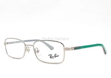 Ray-Ban Junior RB 1037 4024 Eyeglasses Glasses Silver Green 47mm Kids Size
