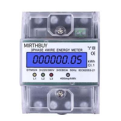 Stromzähler Digital Stromzähler LCD Wechselstrom Drehstrom 230V