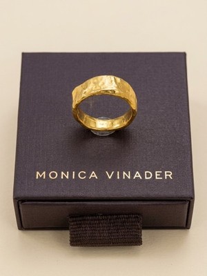 Monica Vinader 18k Gold Vermeil Capri Vorsteckring.