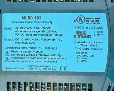 PULS ML50.102 DIN Schienennetzteil 1 Stück