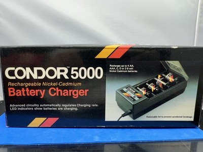 New Condor 5000 Rechargeable Nickel-Cadmium Battery Charger AA/AAA/C/D/9V